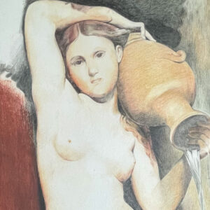 Studie af "The source" Jean August Ingres